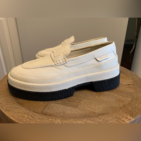 NEW! Sperry Highland White Platform Loafer Slip On Shoe - SZ 6.5 - Picture 10 of 13